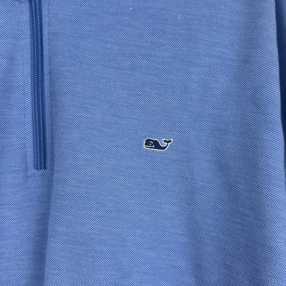 Vineyard Vines Men’s Blue Shep Shirt Quarter Zip Pullover Lightweight Size XL - Picture 4 of 11